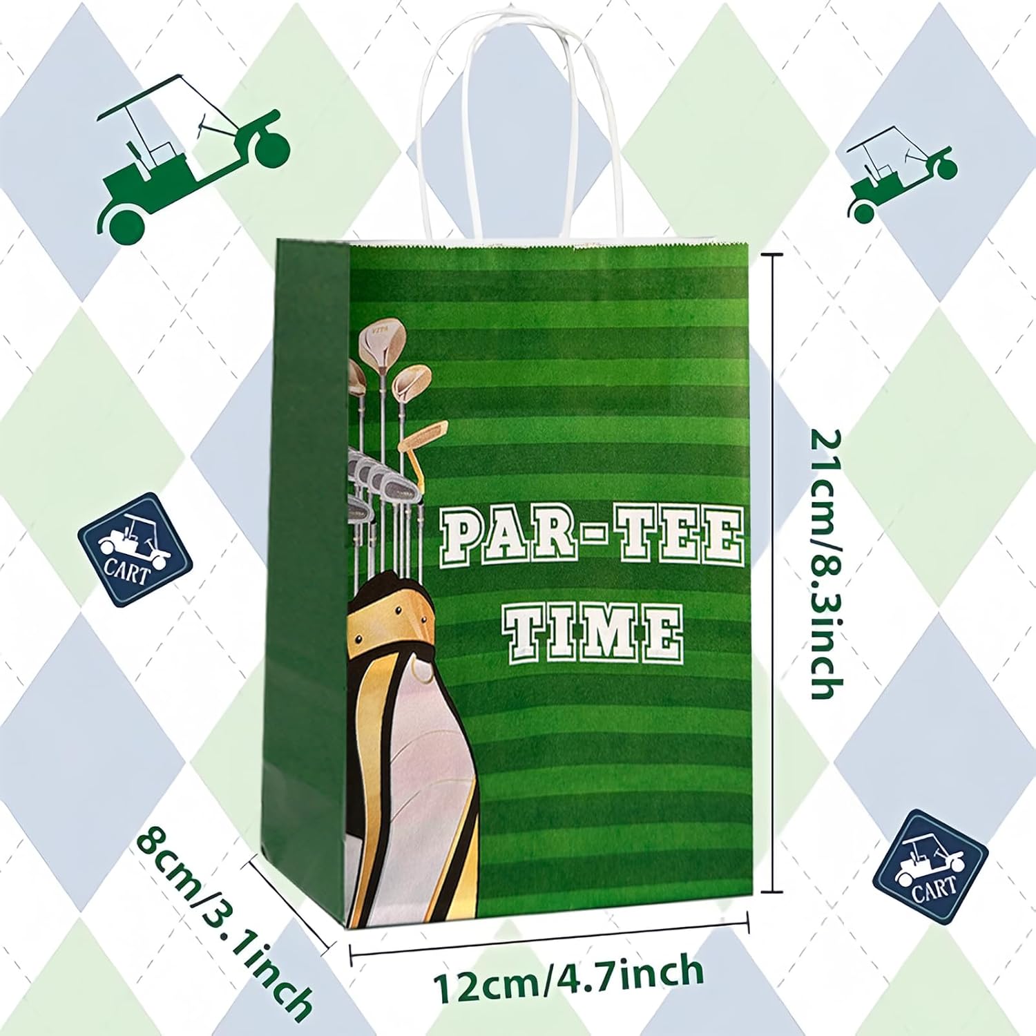CZWXOXO 24pcs Golf Themed Gift Bags Party Supplies