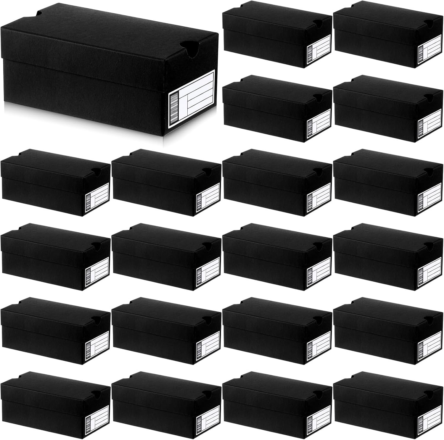 20 Pack Mini Shoe Gift Boxes for Party Favors Black