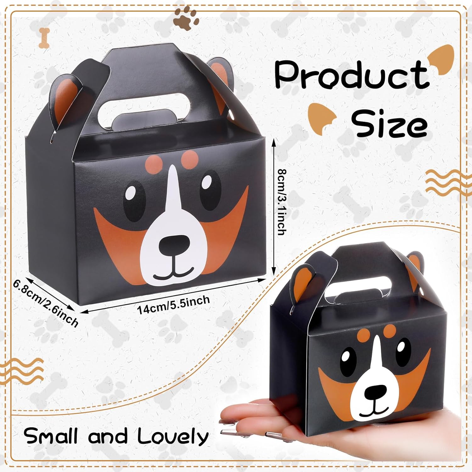 24 Pcs Dog Theme Gift Boxes for Birthday Parties