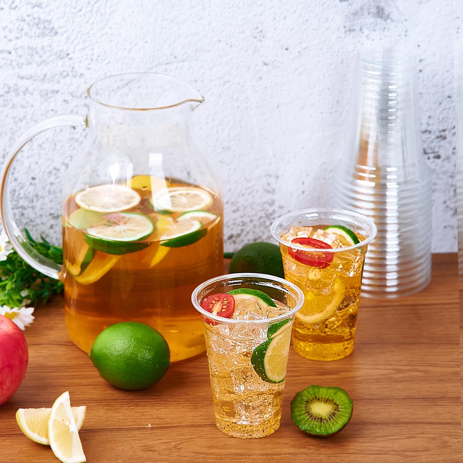 Lilymicky 300 Pack 10 oz Clear Plastic Cups