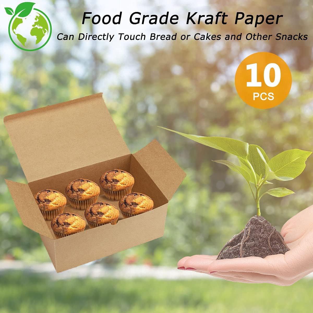Frantis Brown Gift Boxes 10 Pack 945x65x4 Inches