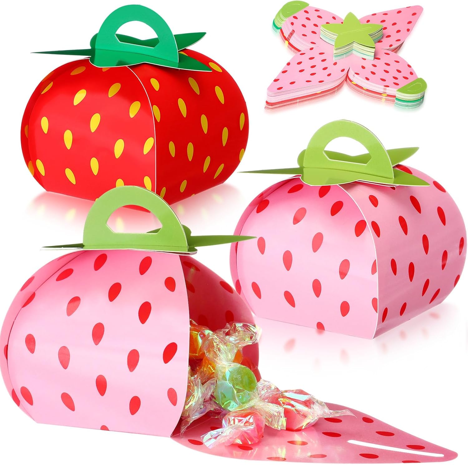TaoBary 36 Piece Strawberry Favor Boxes