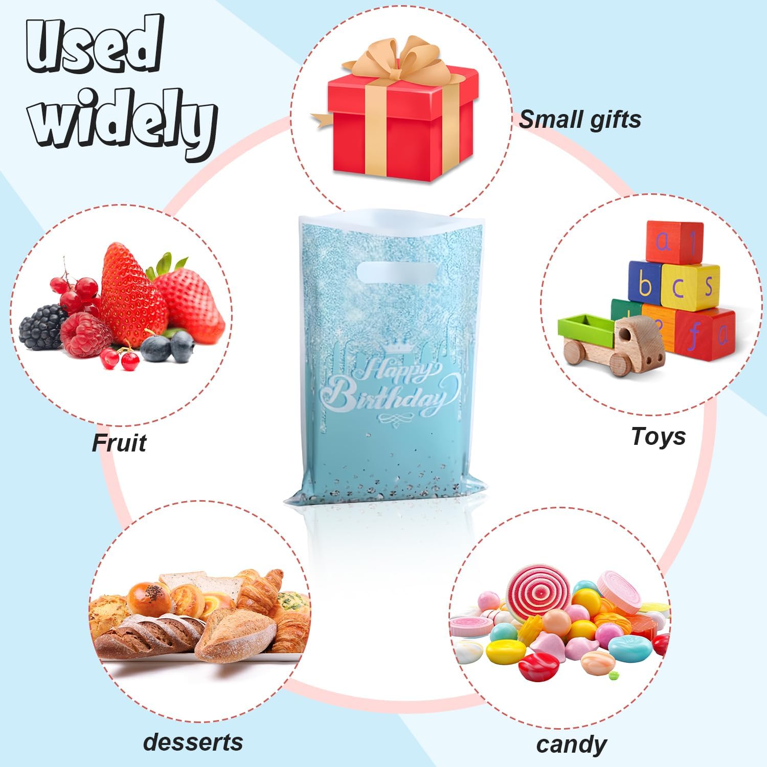 30 Packs Cute Themed Gift Bags for Parties