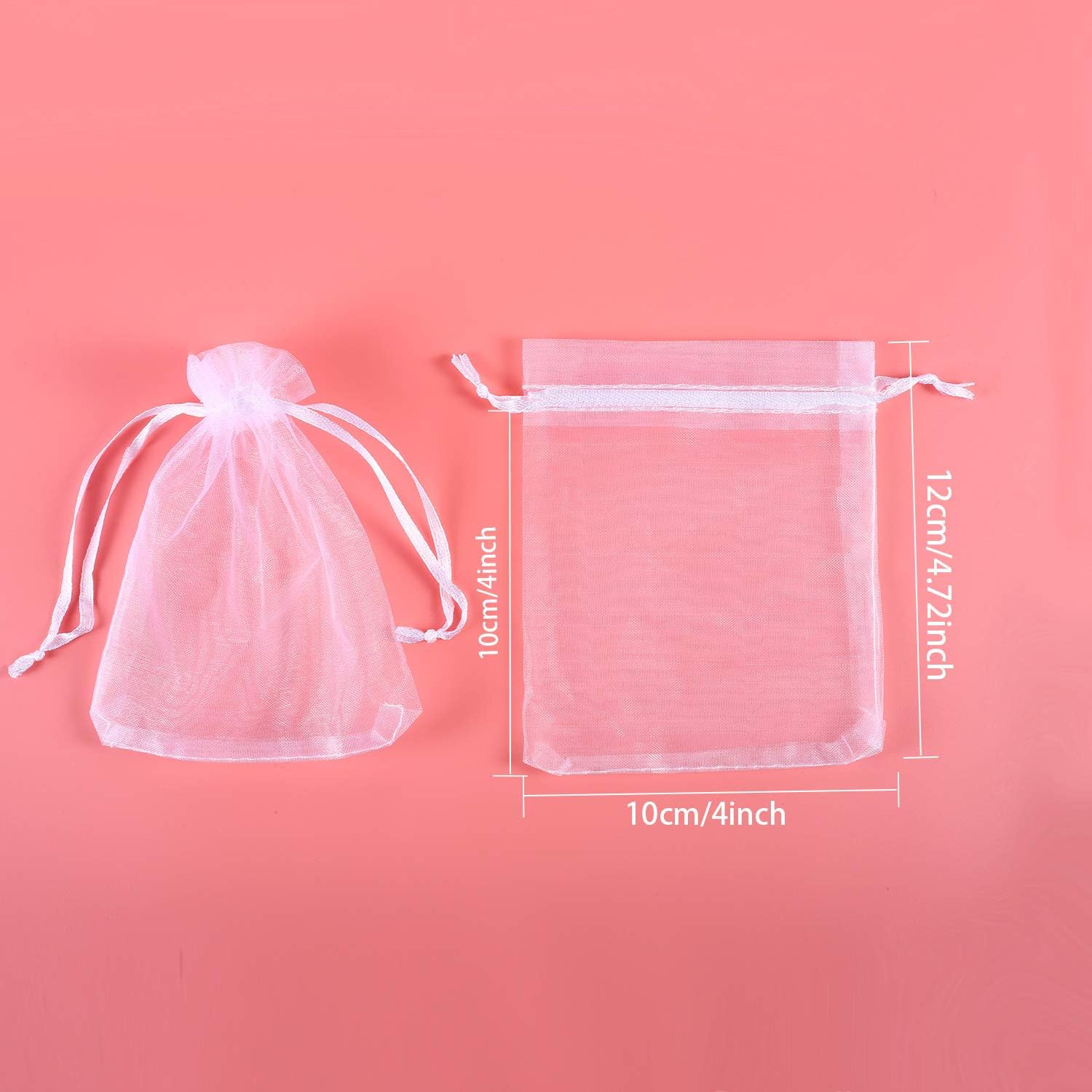 Mudder 50 Pack Organza Gift Bags with Drawstring