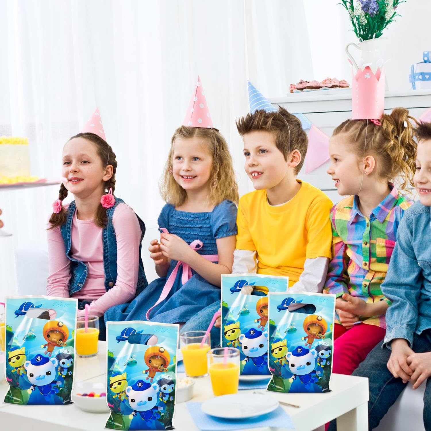Autrpoweo 30Pcs Octo Party Gift Bags