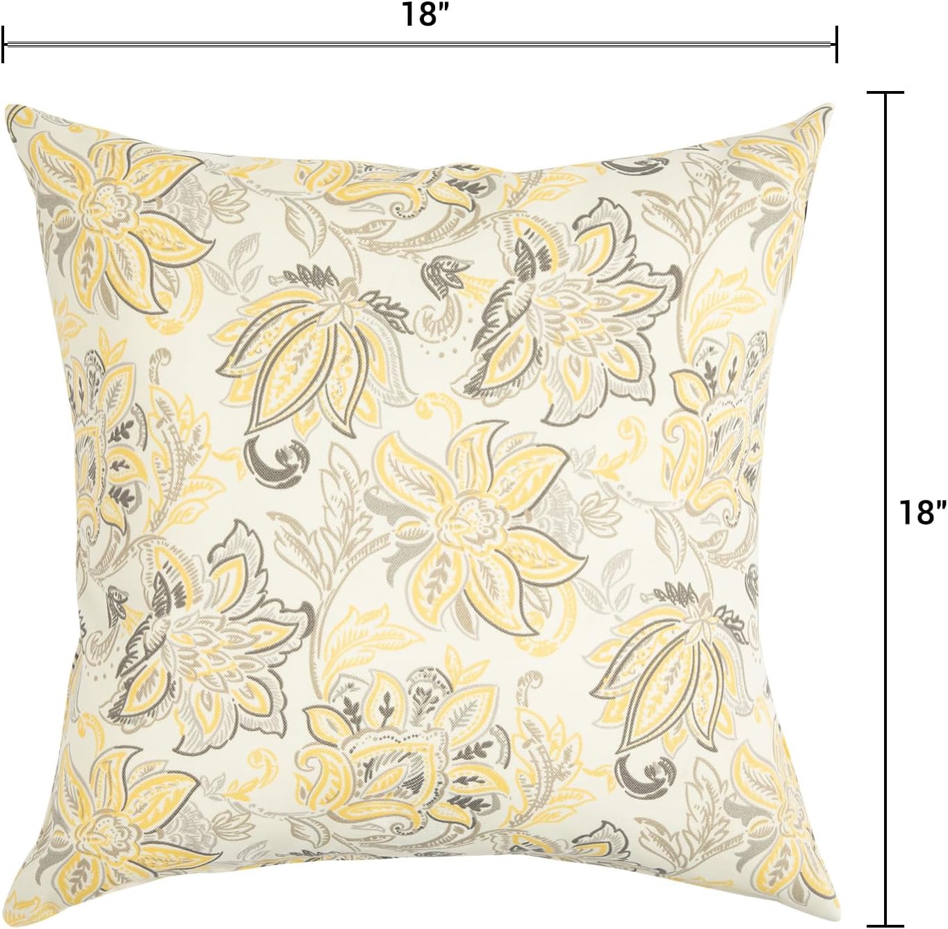 Funhome Outdoor Throw Pillows Set of 2 Waterproof 18x18 Inch