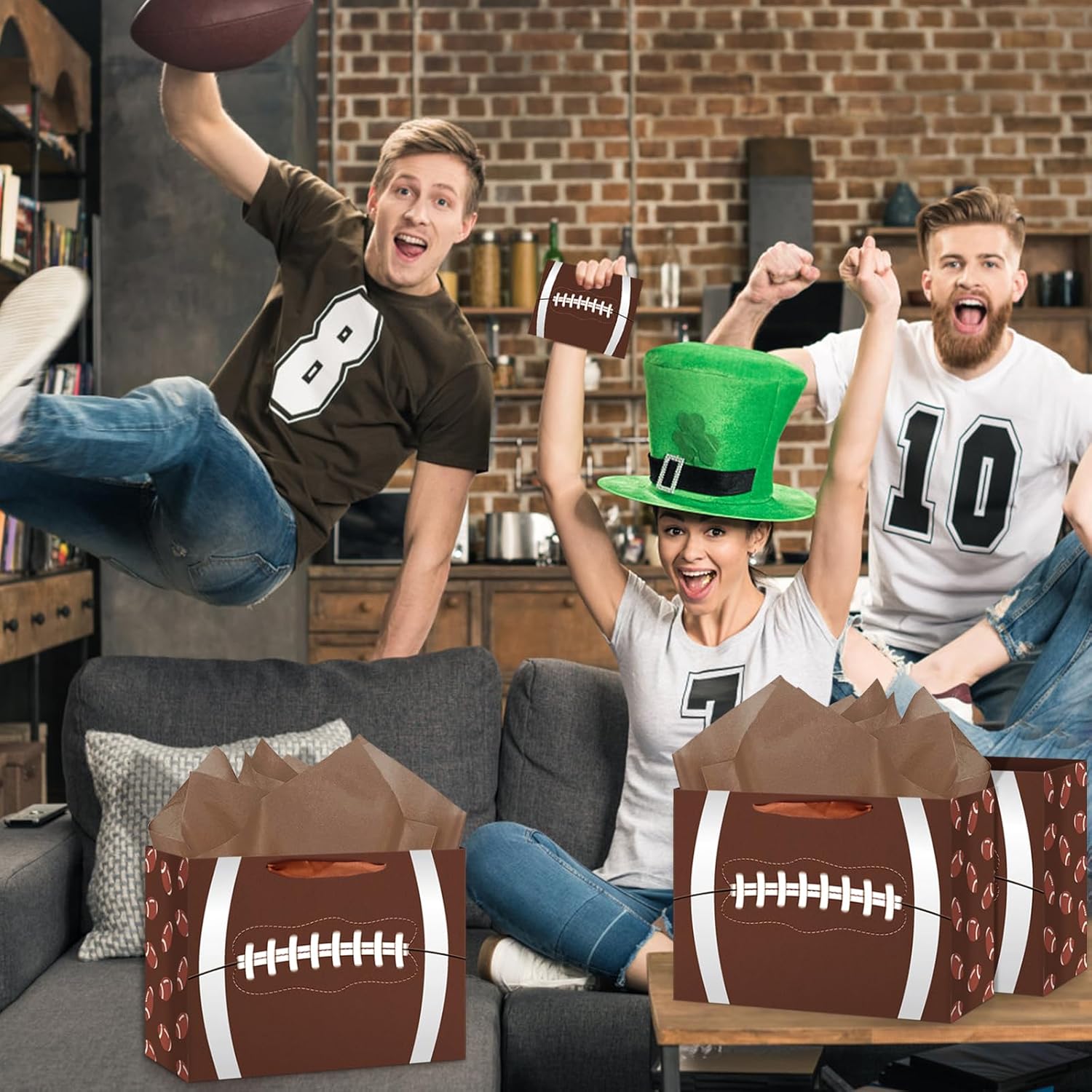 Hooqict Football Gift Bag Set for Boys Birthday Party