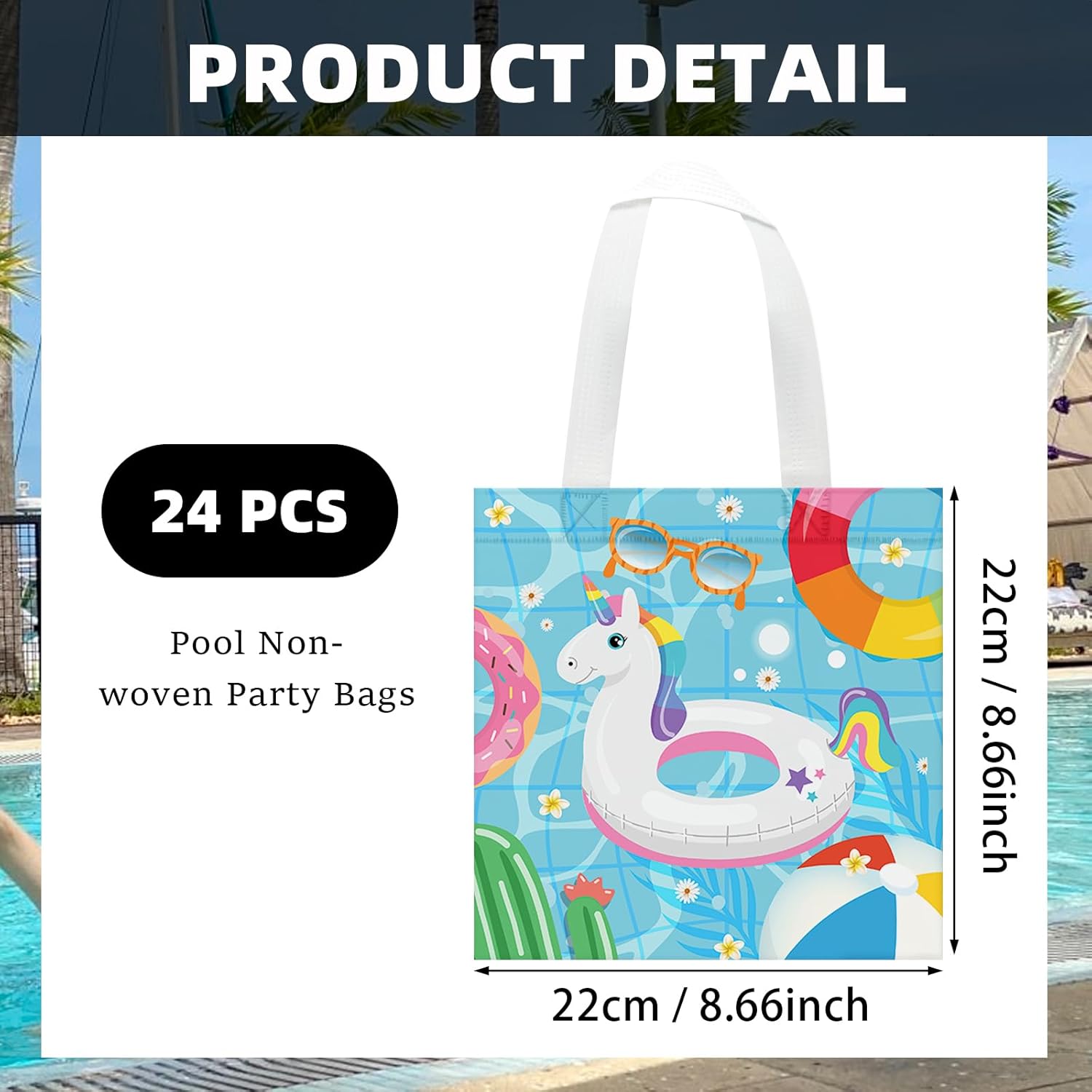 KERINGO 24 Piece Summer Beach Gift Bags with Handles