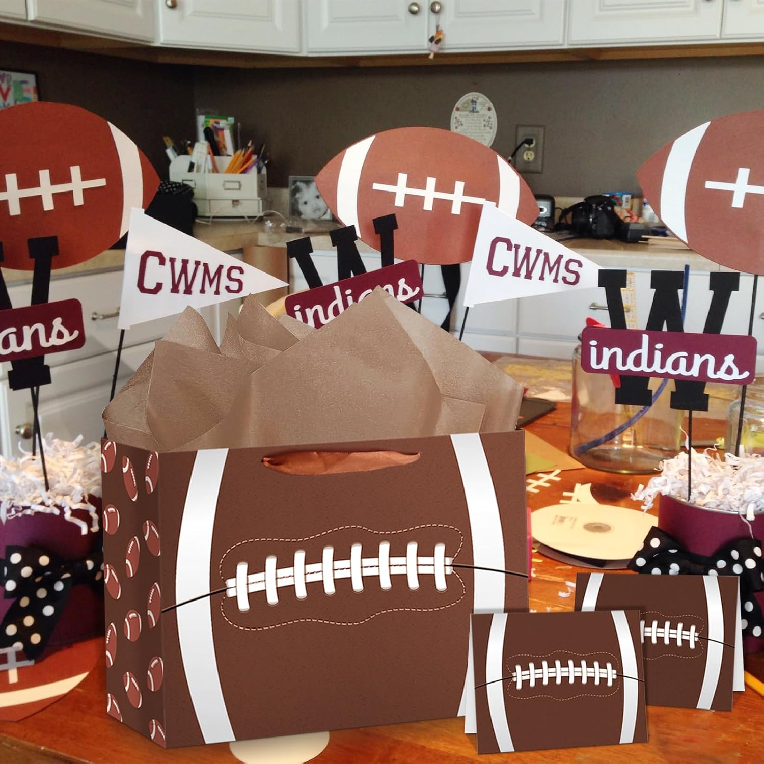Hooqict Football Gift Bag Set for Boys Birthday Party