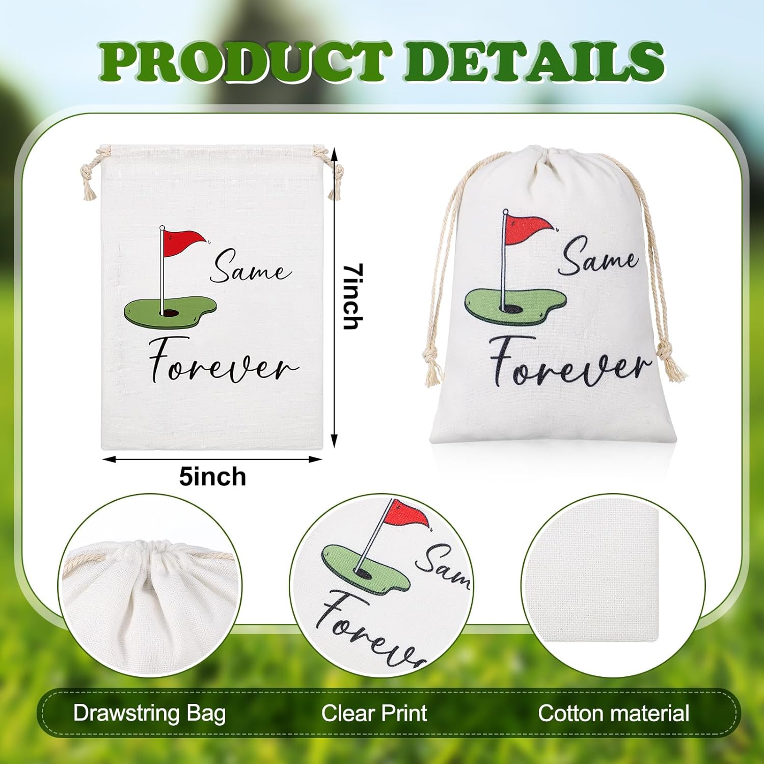 Realspring Golf Party Gift Bags 60 Piece Set