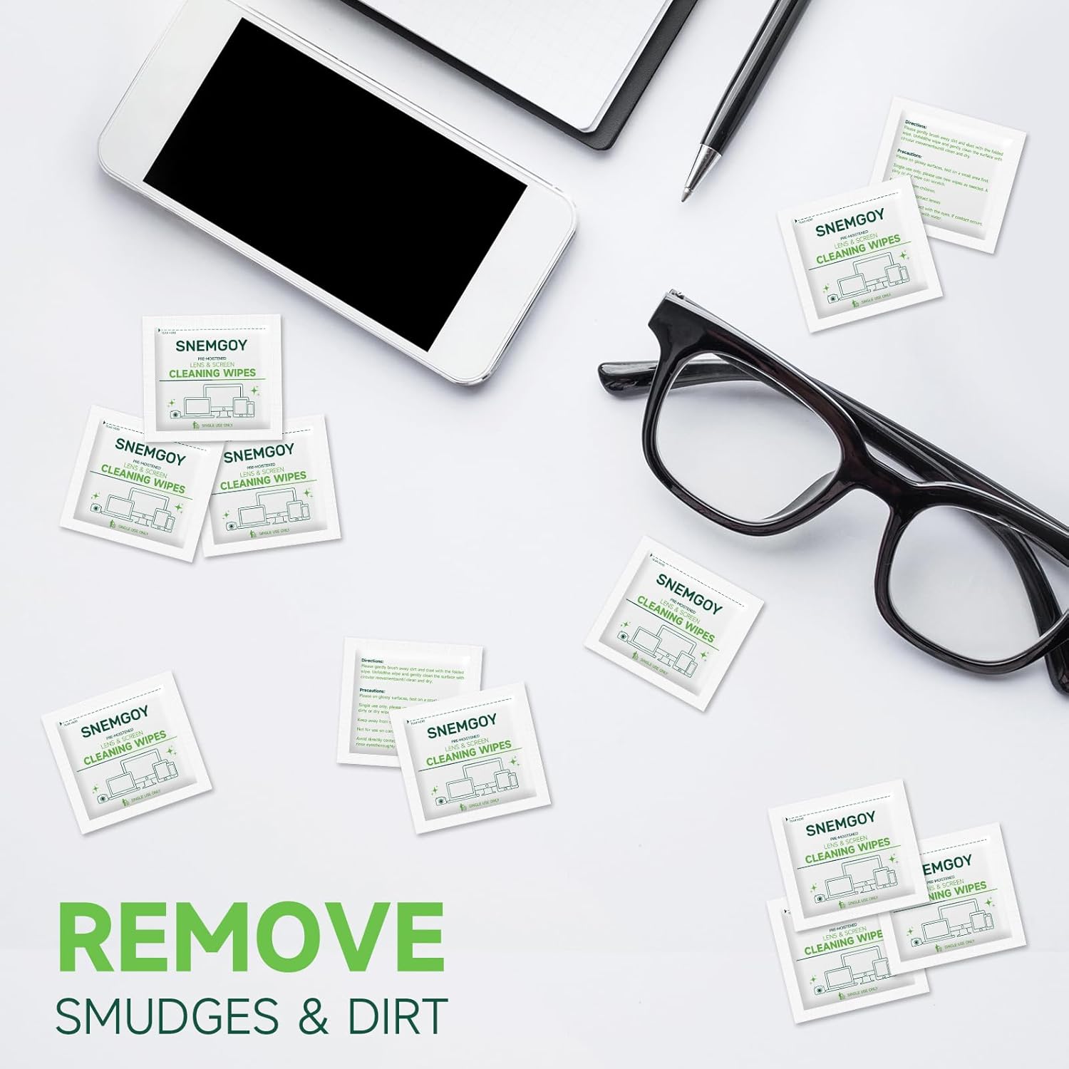 310 Count Pre-Moistened Lens Cleaning Wipes for Glasses Phones Lenses Screens