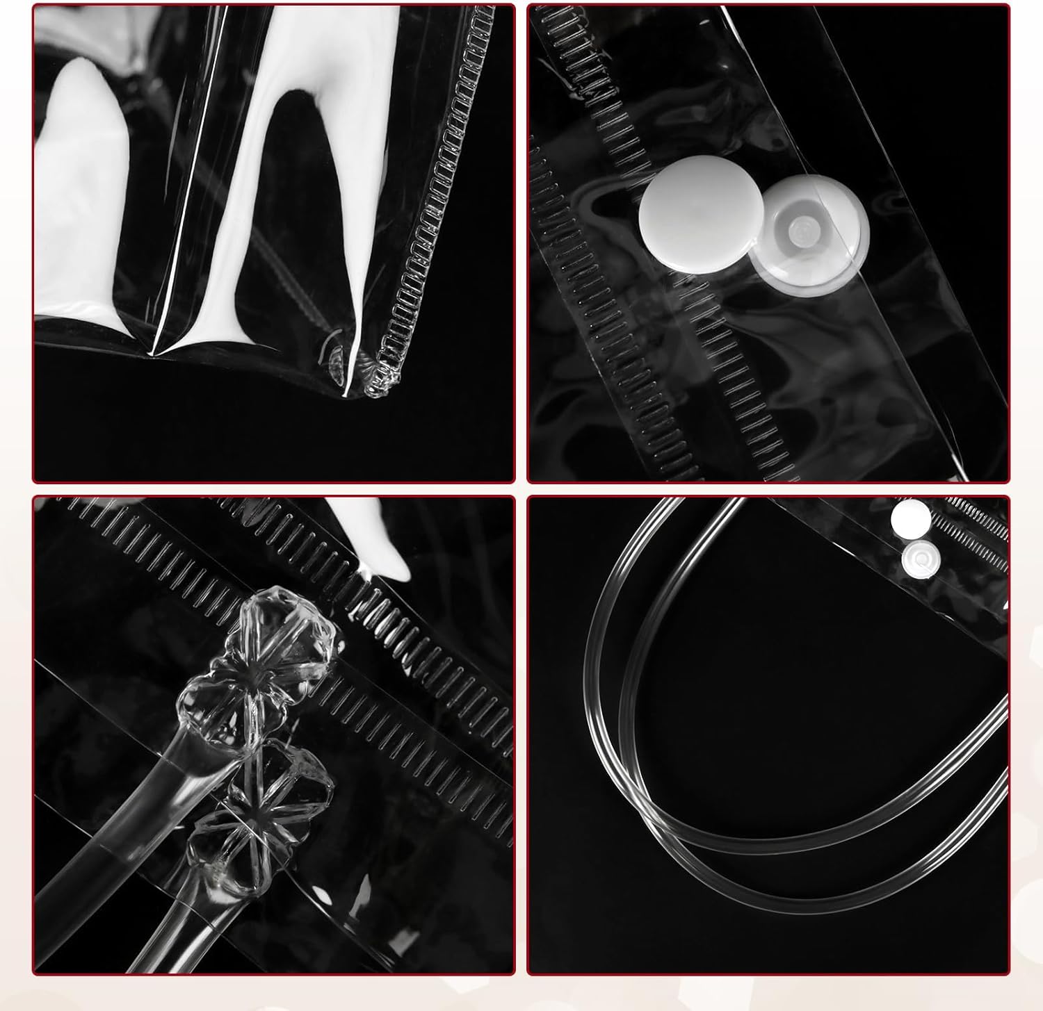 BadenBach Extra Large Clear Gift Bags with Handles