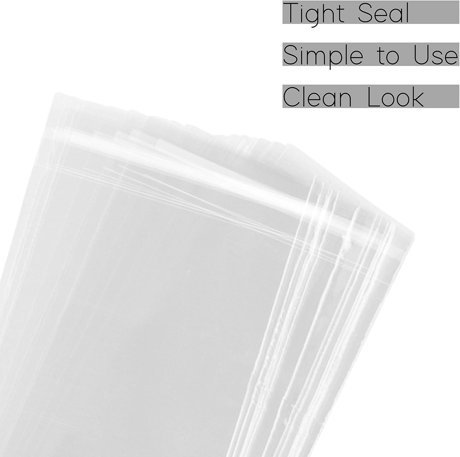 Purple Q Crafts Clear Self Sealing Cellophane Bags 4 x 9 100 Pack