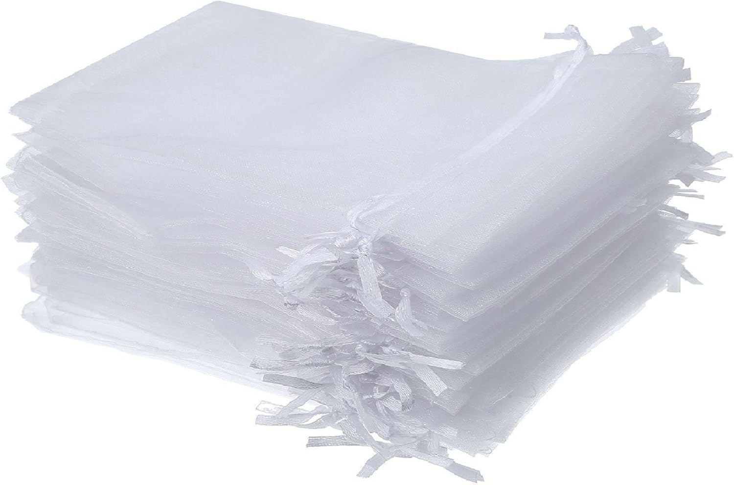 Wudygirl 100pcs Organza Gift Bags 4x6 with Drawstring