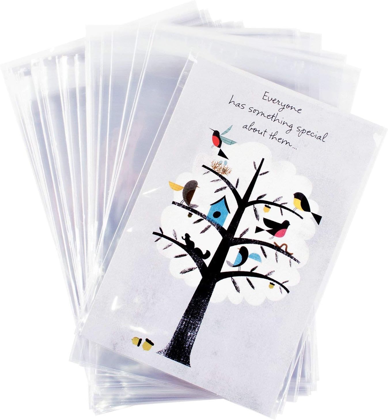 100 Pcs Ultra Clear Cellophane Bags 6x9 Inch