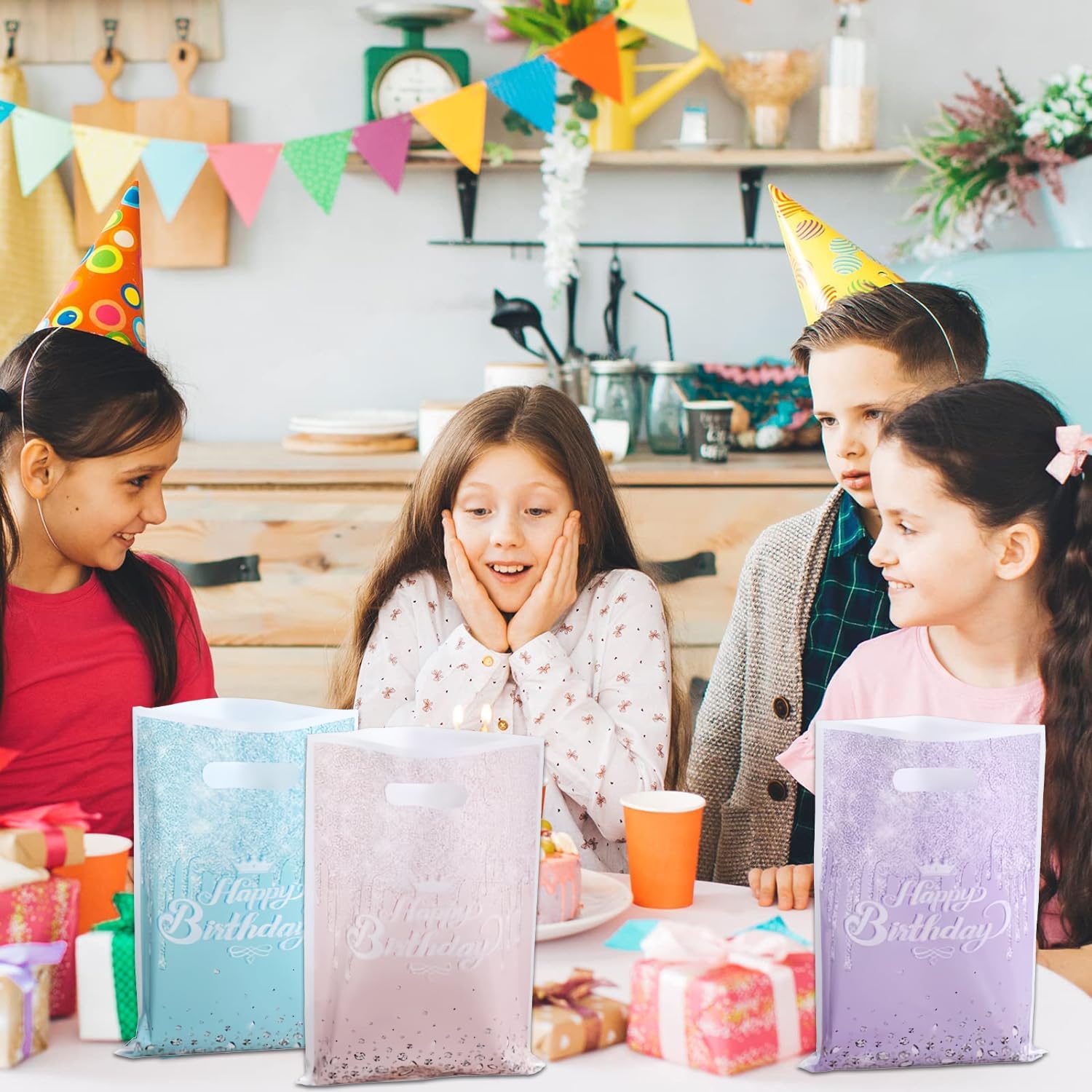 30 Packs Cute Themed Gift Bags for Parties