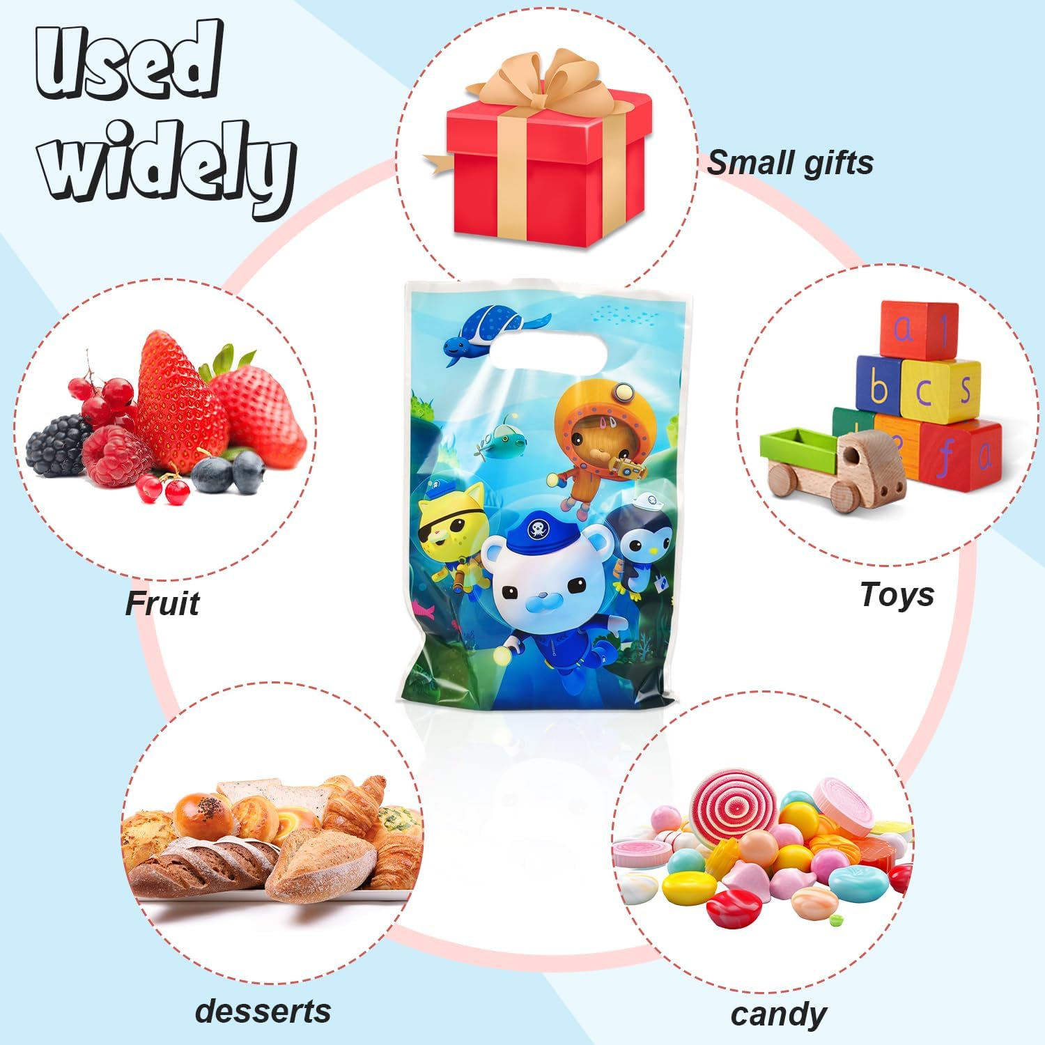 Autrpoweo 30Pcs Octo Party Gift Bags