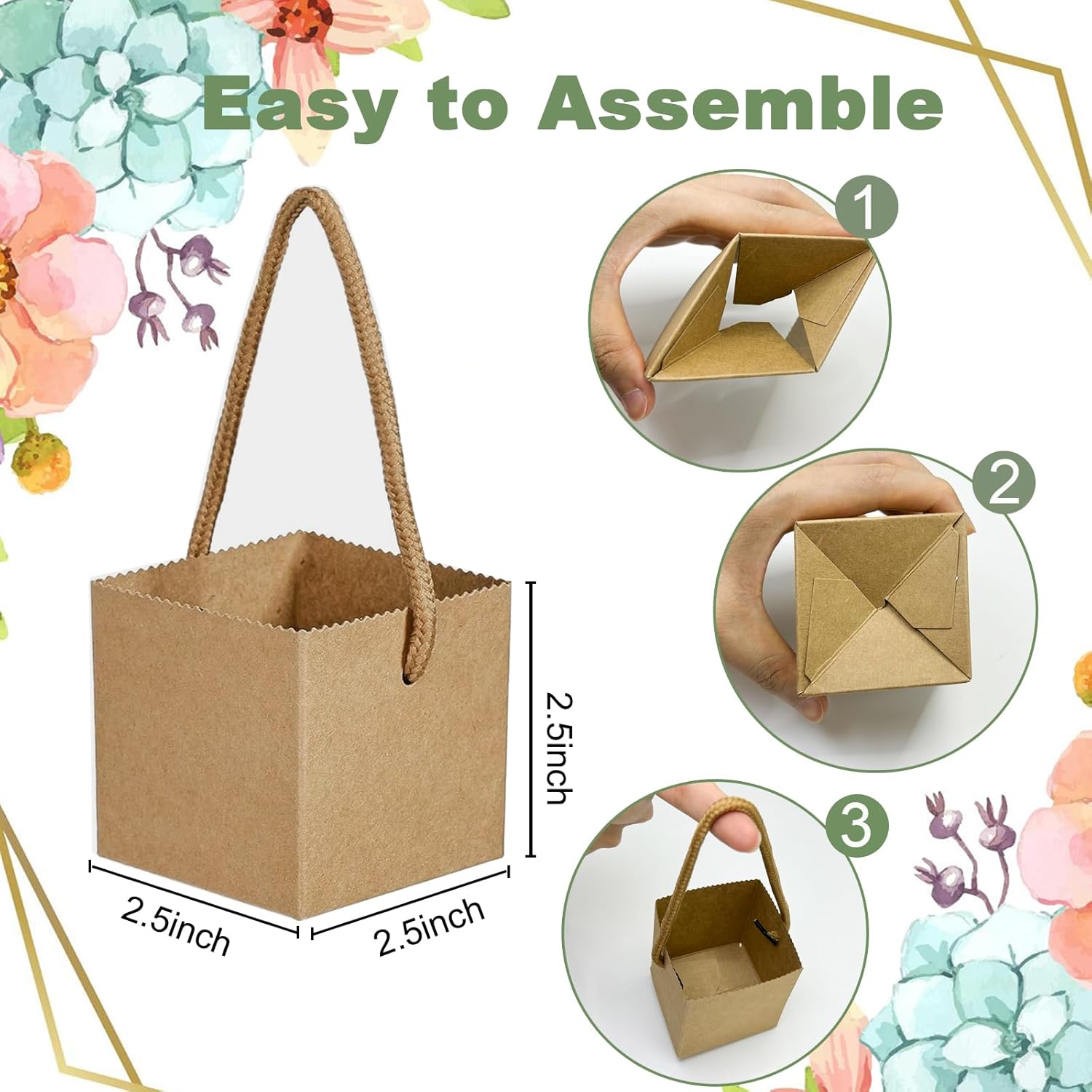 40 Pack Succulent Wrap Bags with Gift Box Set