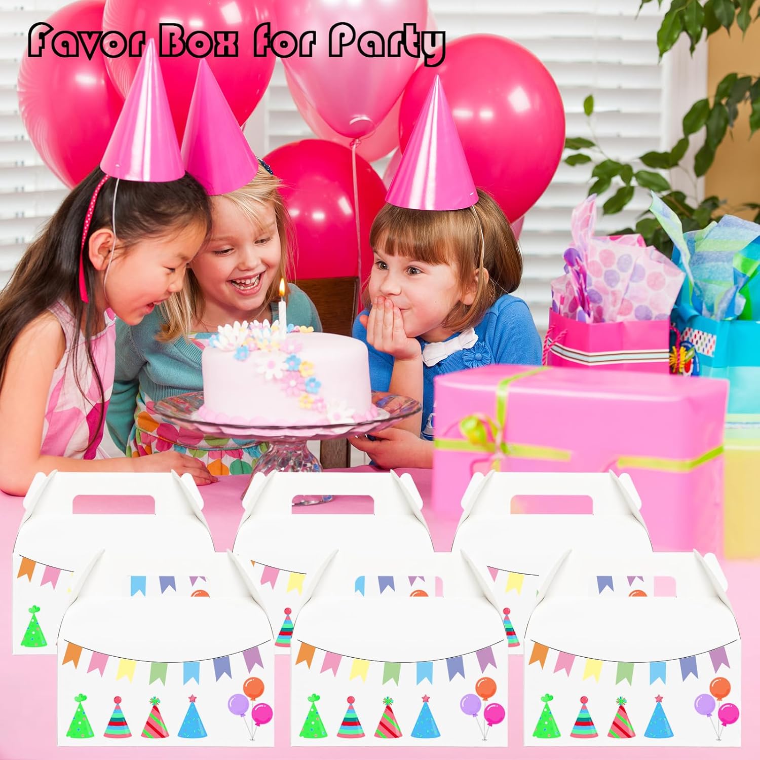Unarty 30 PCS Large Gable Boxes White 9x6x6 Inch Gift Boxes