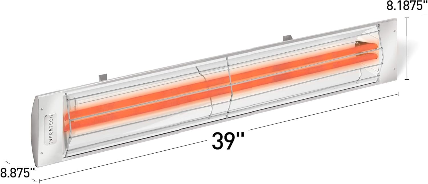 Infratech CD-4024 WH Dual Element Heater 39 Inch