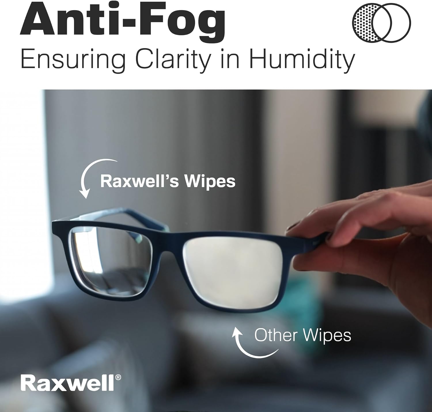 Raxwell Eyeglasses Cleaner Wipes 100 Count