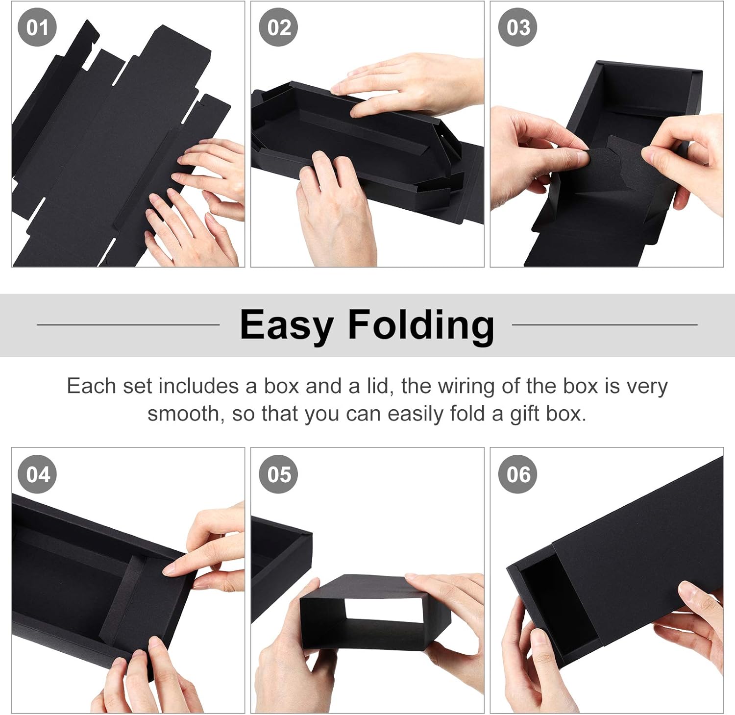 Zonon 30 Piece Kraft Paper Drawer Box Set
