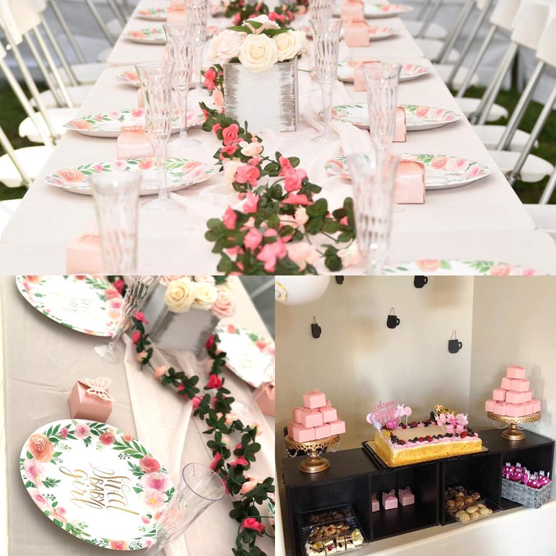 Kslong 50pcs Pink Butterfly Favor Boxes