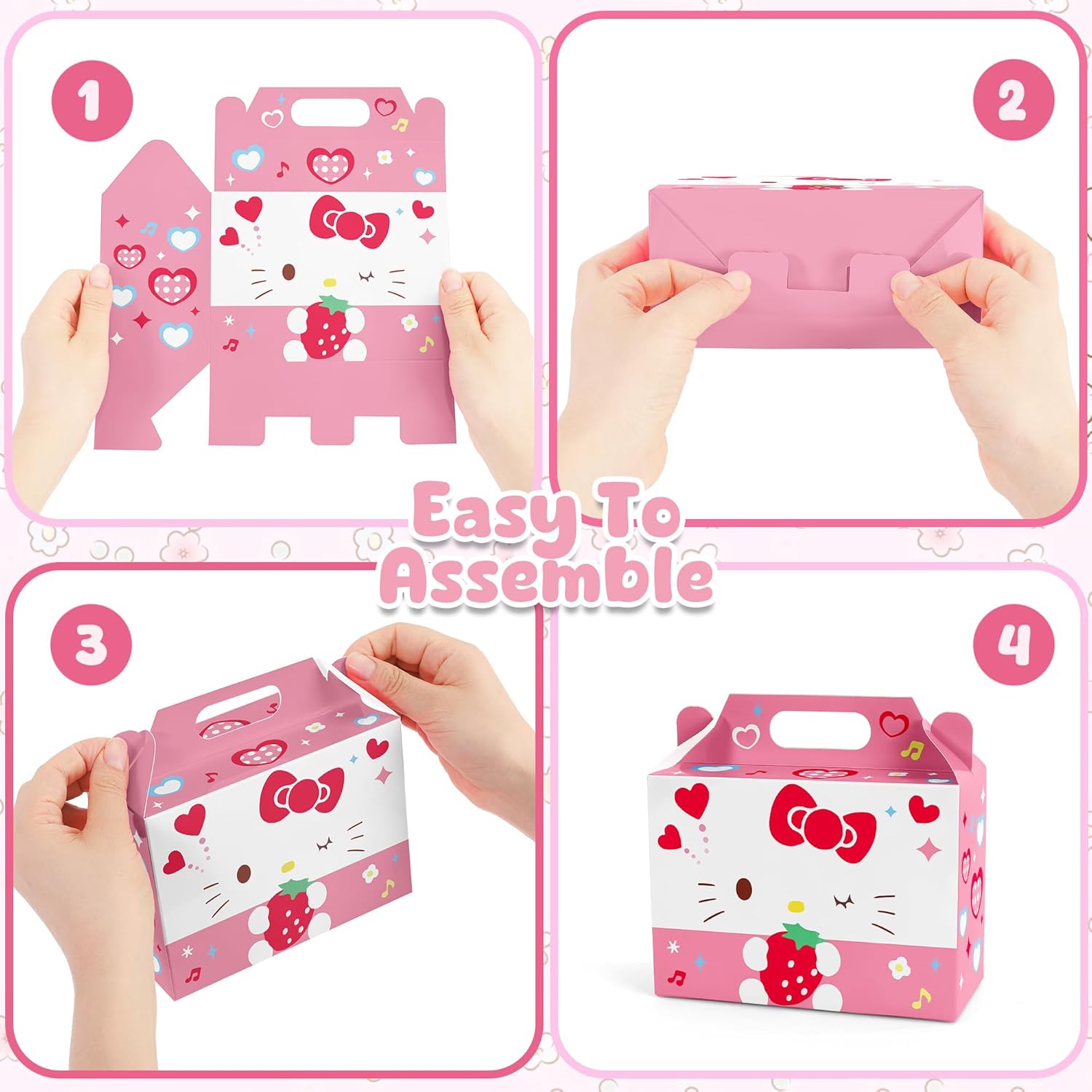24PCS Cute Cartoon Theme Gift Boxes for Parties