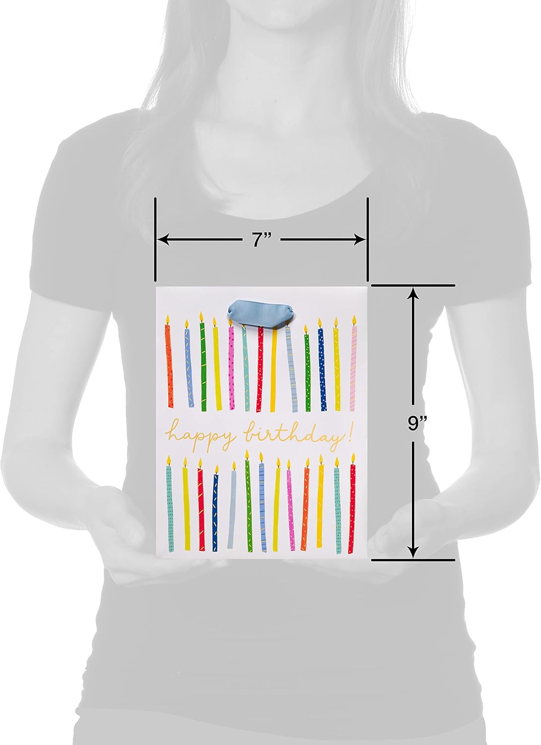 Papyrus 9 Inch Birthday Gift Bag with Candles