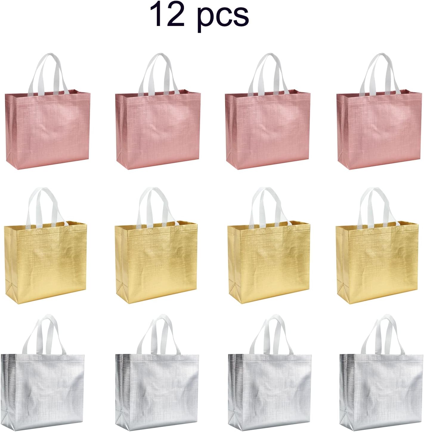 12 Pcs Reusable Gift Bags for Party Wedding