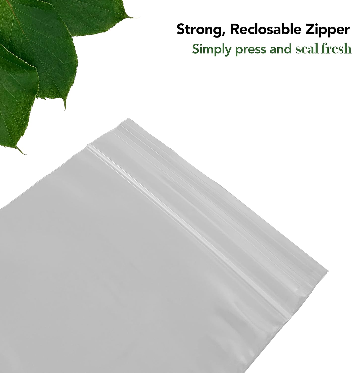5x5 Inch Clear Resealable Plastic Bags 1000 Pack