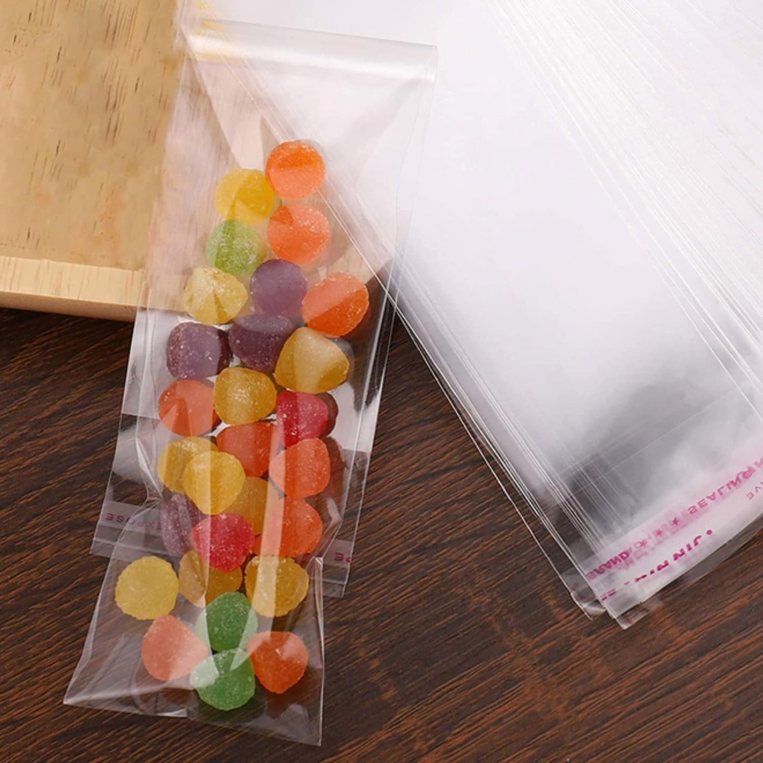 3x8 Inch Self Adhesive Cellophane Bags 100pcs