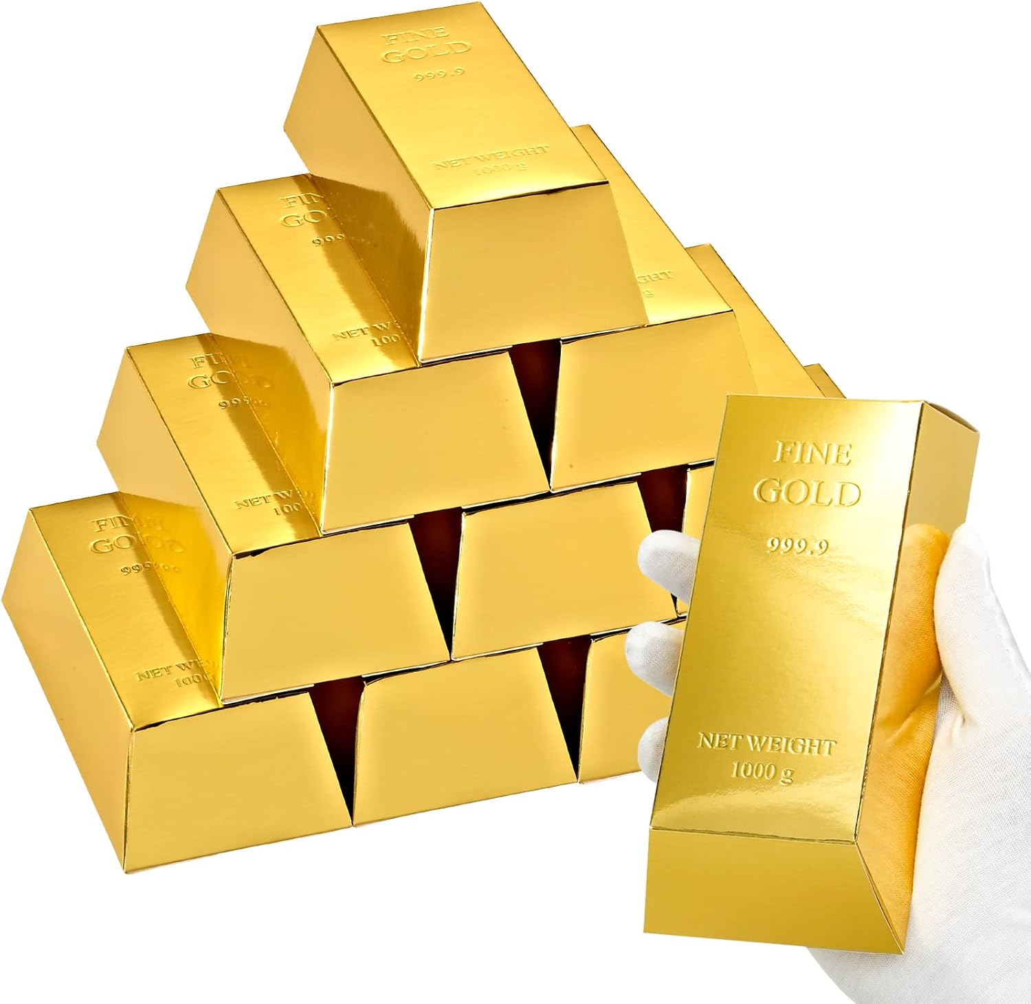 UnicoPak 30 Gold Bar Party Favor Boxes