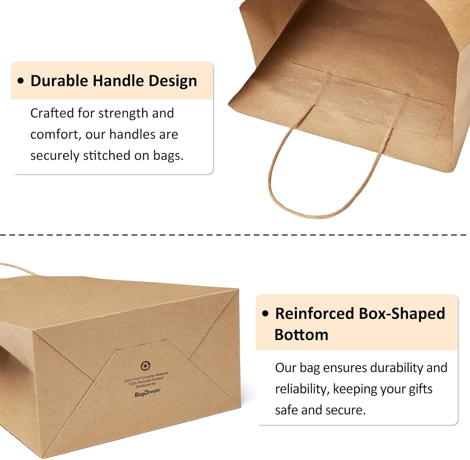 BagDream 25Pcs Small Gift Bags with Handles