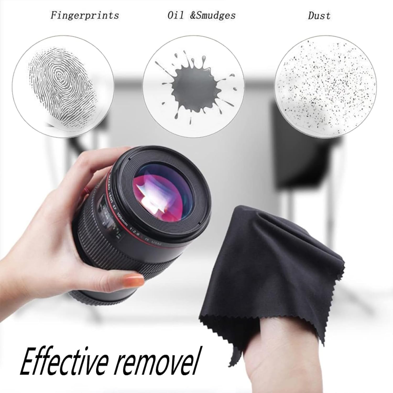 15 Pack LifHap Glasses Cleaning Cloths