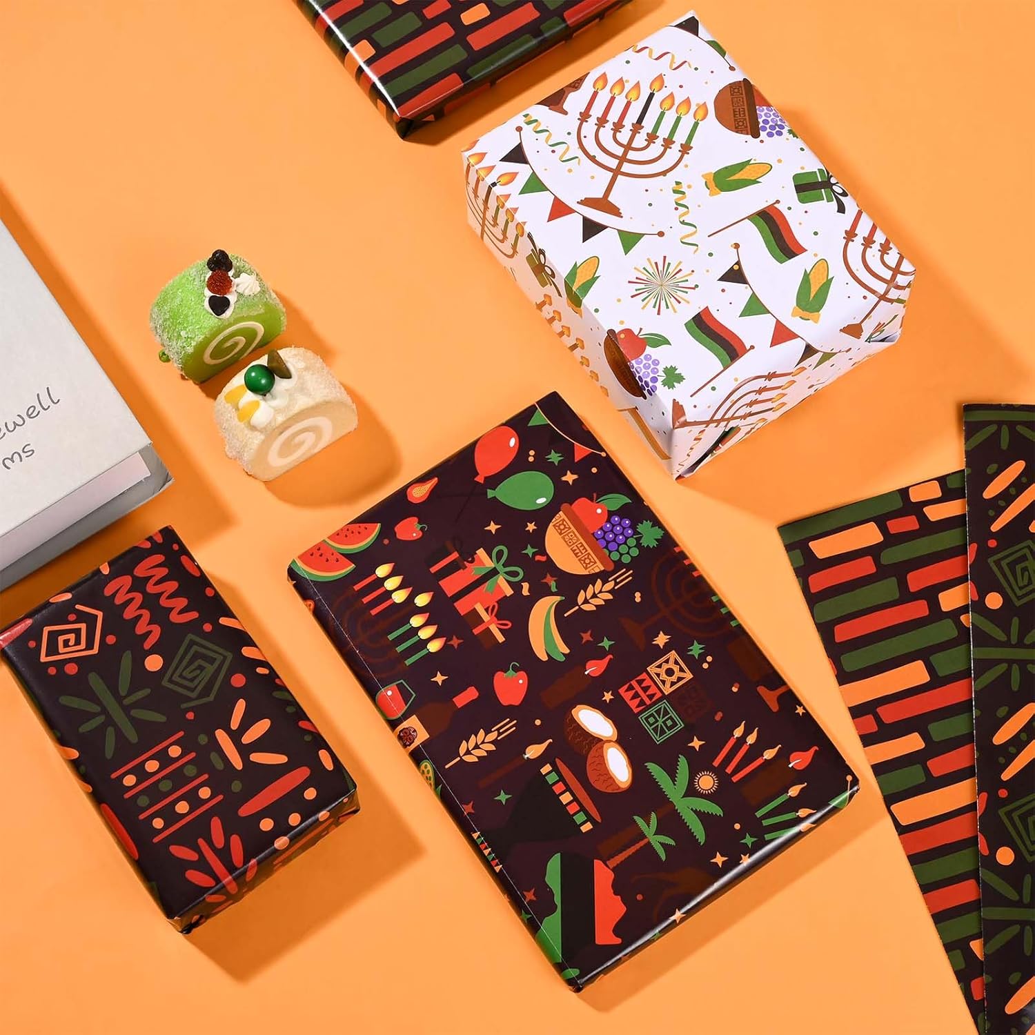 Sanixin 12 Sheet Black History Month Gift Wrap Paper
