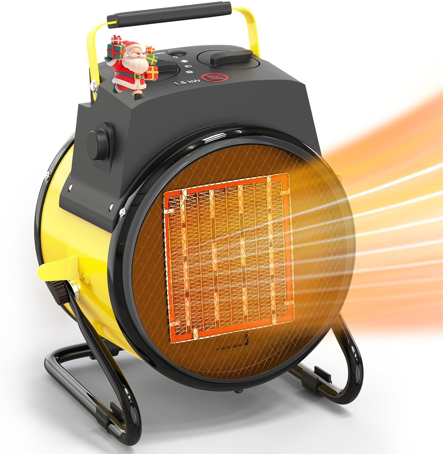 DECOKTOOL 1500W Electric Space Heater with 3 Modes and Overheat Protection