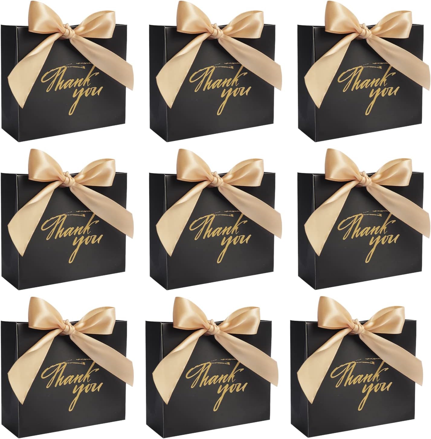 DECHISY 24 Pack Small Gift Bags with Gold Bow