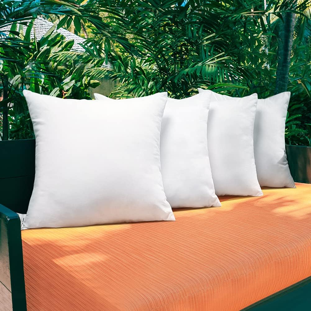 OTOSTAR Waterproof Throw Pillow Inserts Set of 4