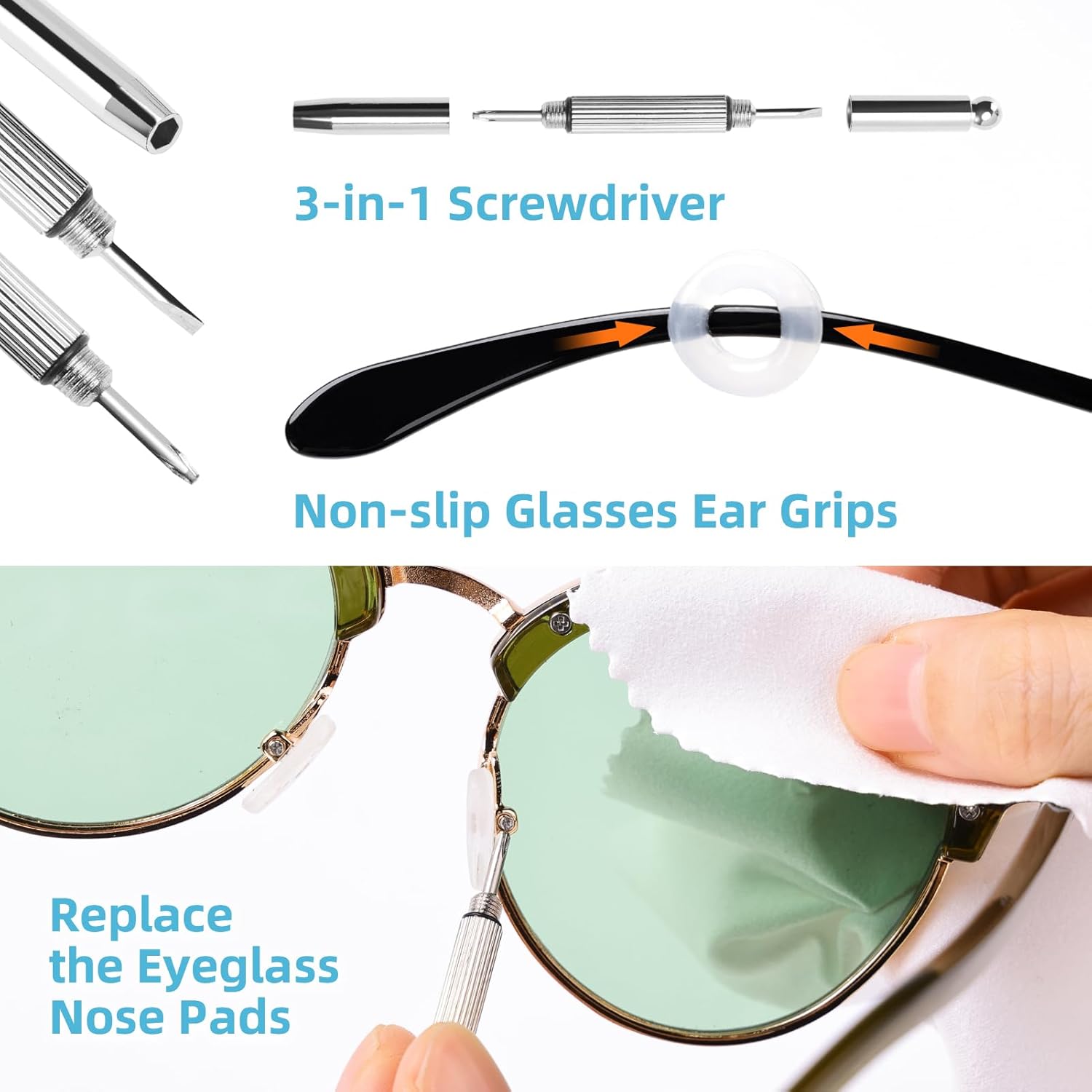 Edglete Glasses Cleaner Kit with Anti Fog Spray and Microfiber Cloth