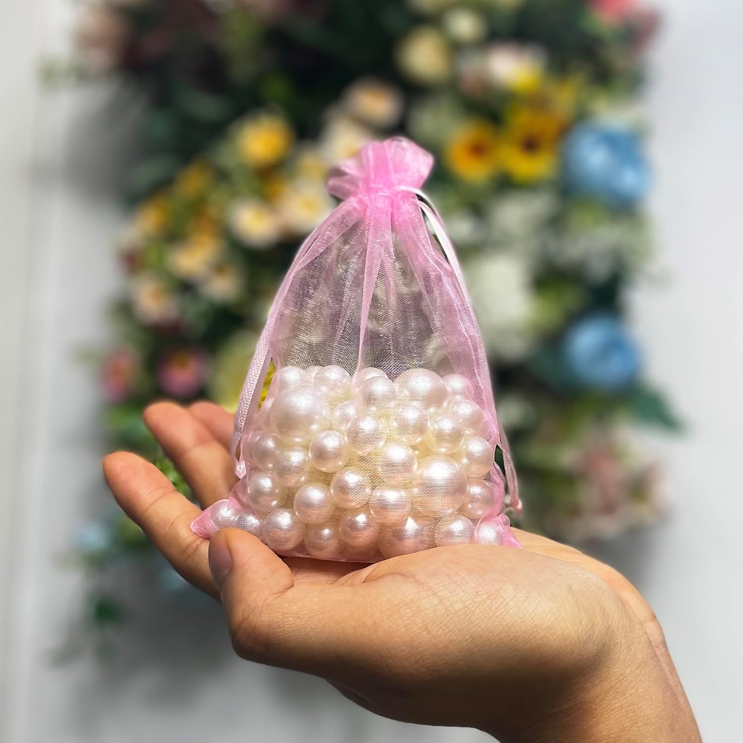 SIAGCRAW 100PCS Mixed Color Organza Bags 4x6 Inch