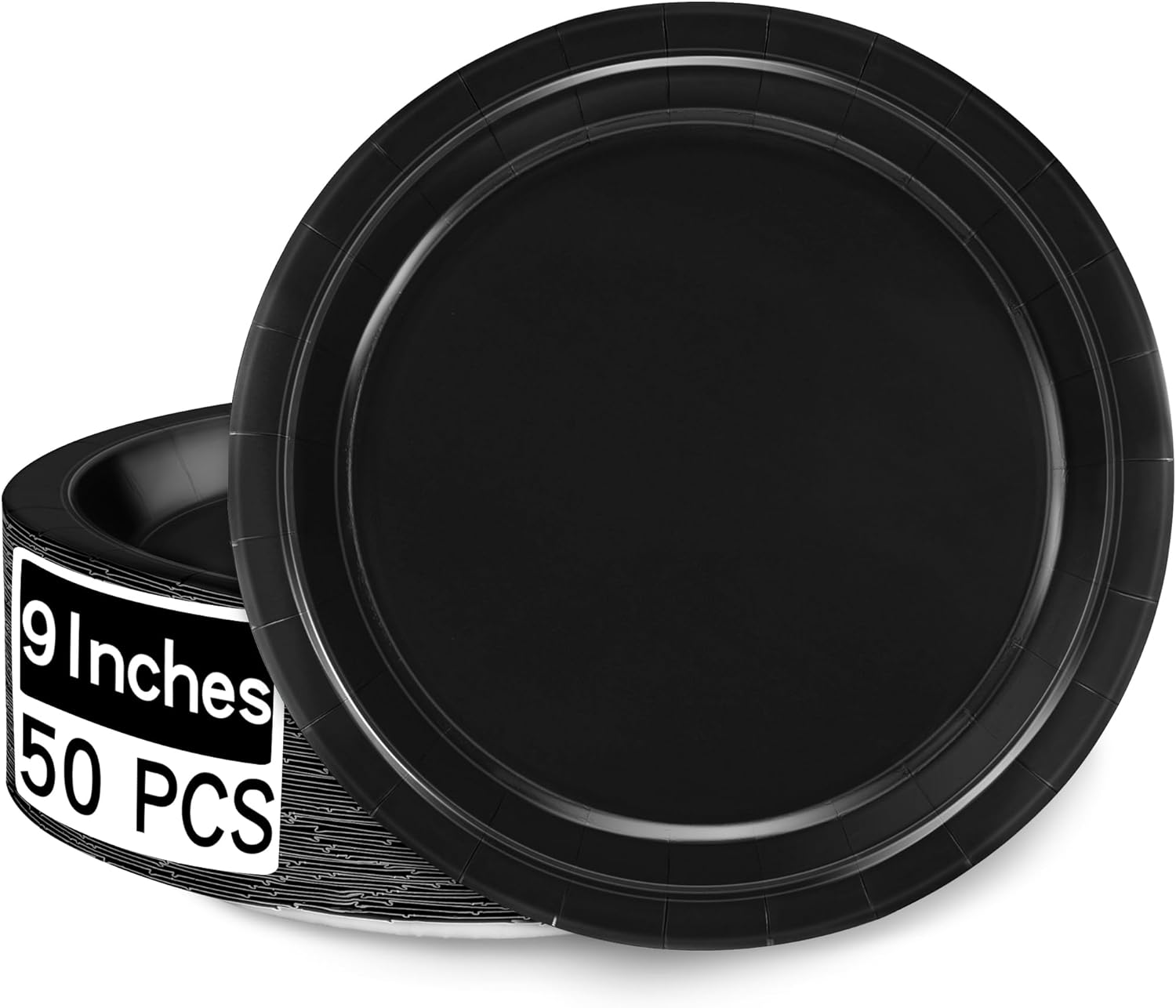 50 Pack 9 Inch Disposable Paper Party Plates
