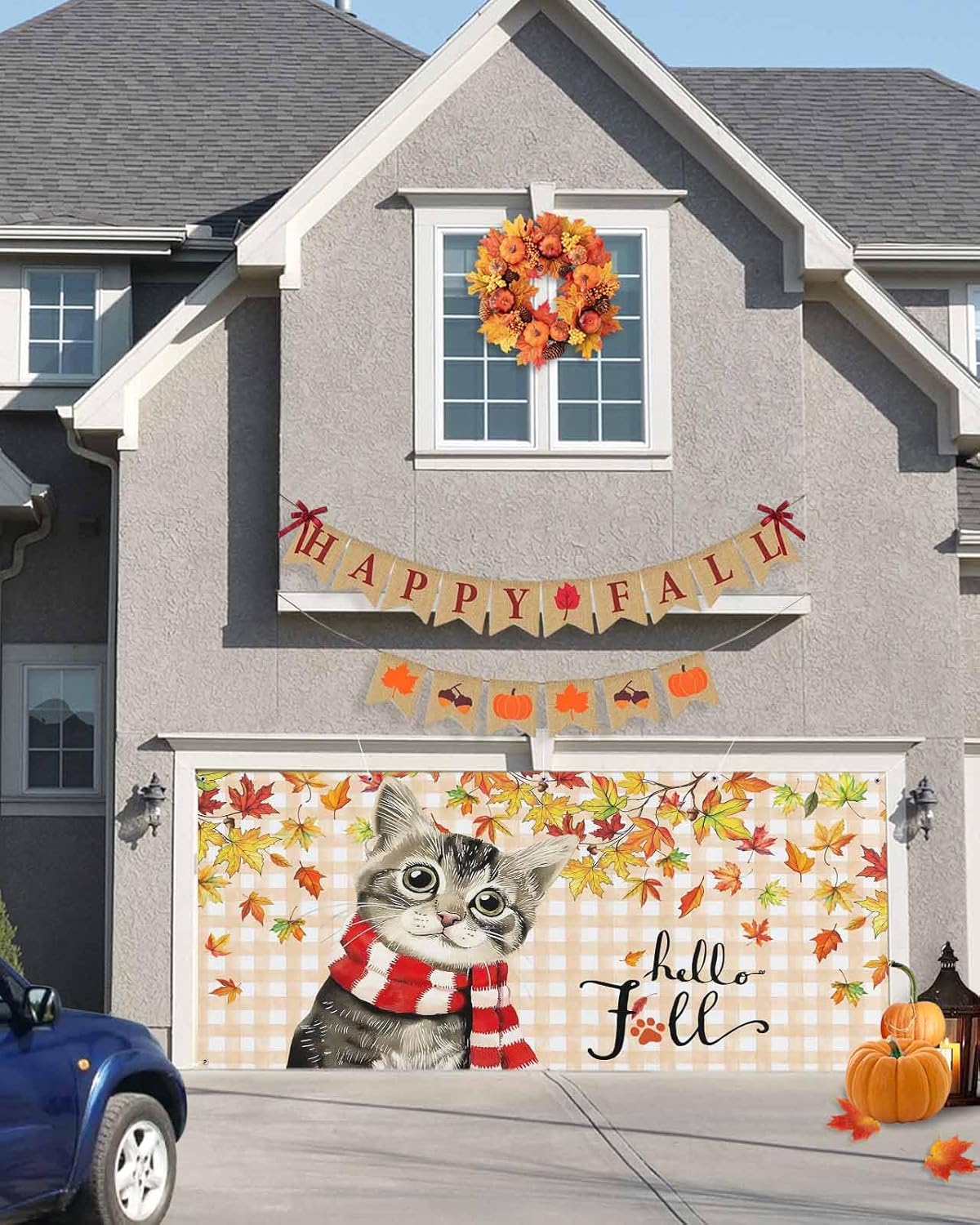 Fall Garage Door Banner 7x8 ft Thanksgiving Decor