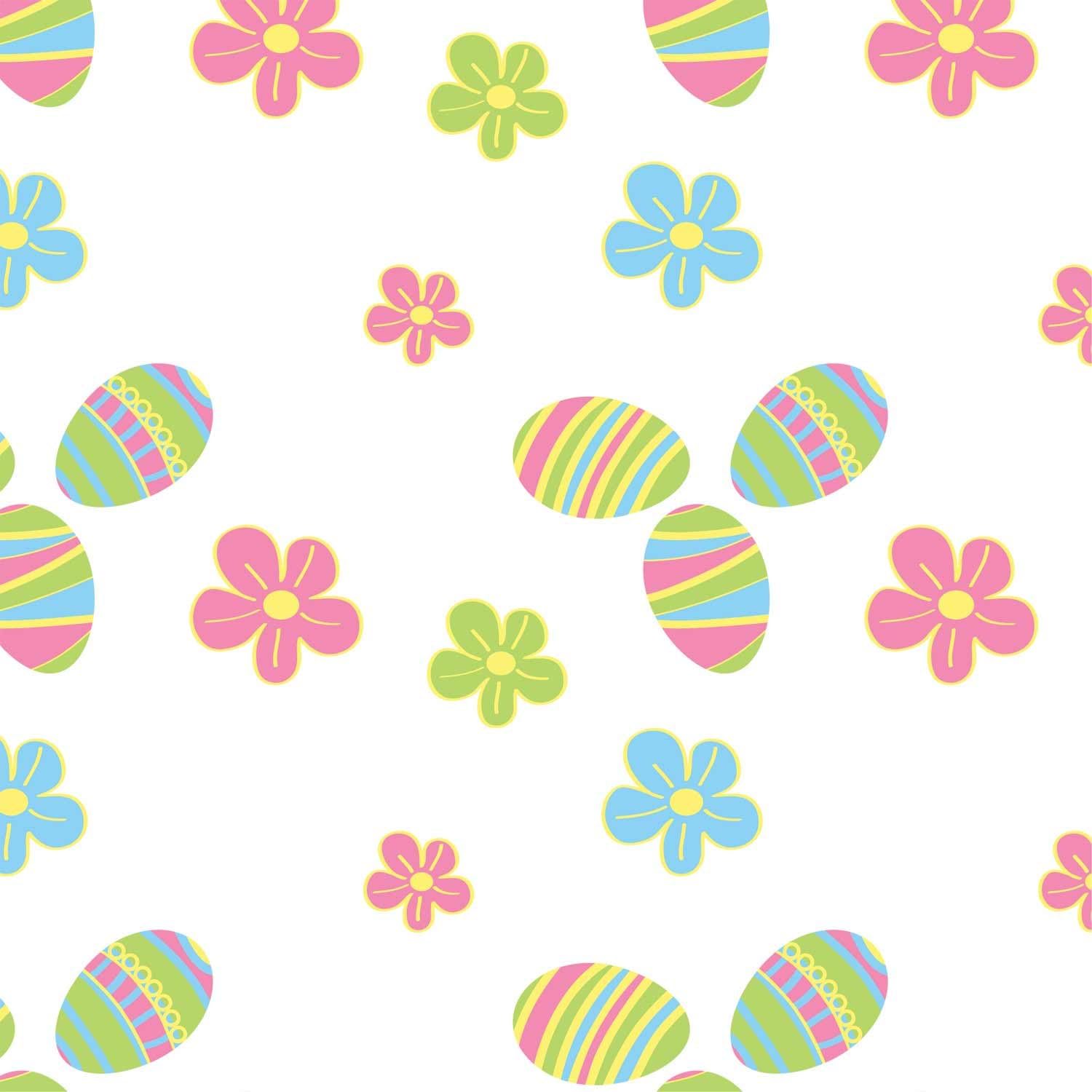 Party Essentials Heavy Duty Printed Plastic Table Cover 54x108 1Count Easter