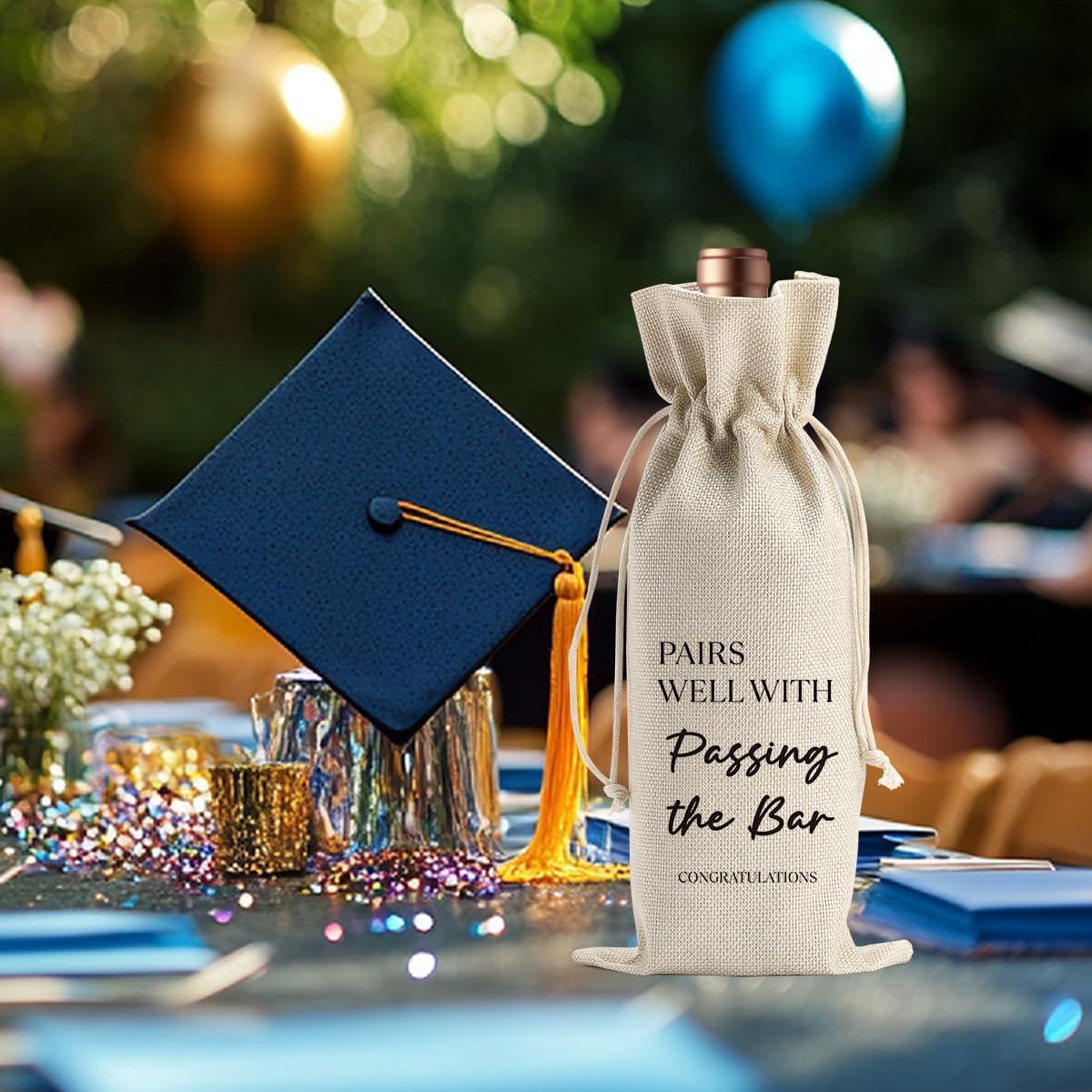 Law School Graduation Wine Bag for Her Him