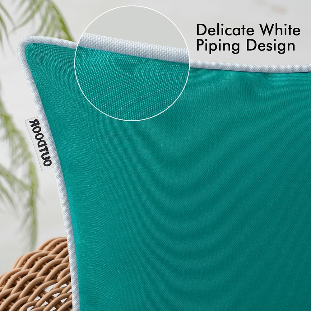 MIULEE 2-Pack Dark Teal Pillow Protectors