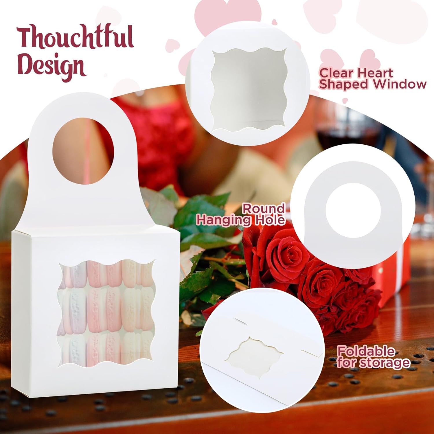 ISKYBOB 20Pcs Wine Bottle Box with Window