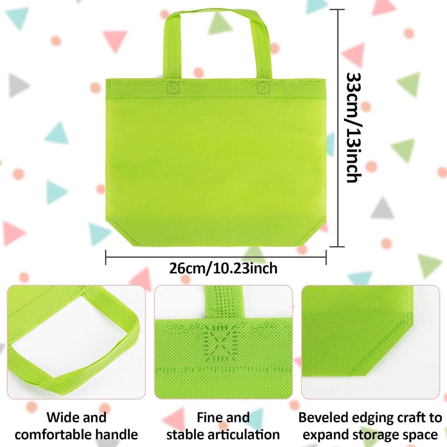MAQIHAN 10PCS Colorful Reusable Gift Bags