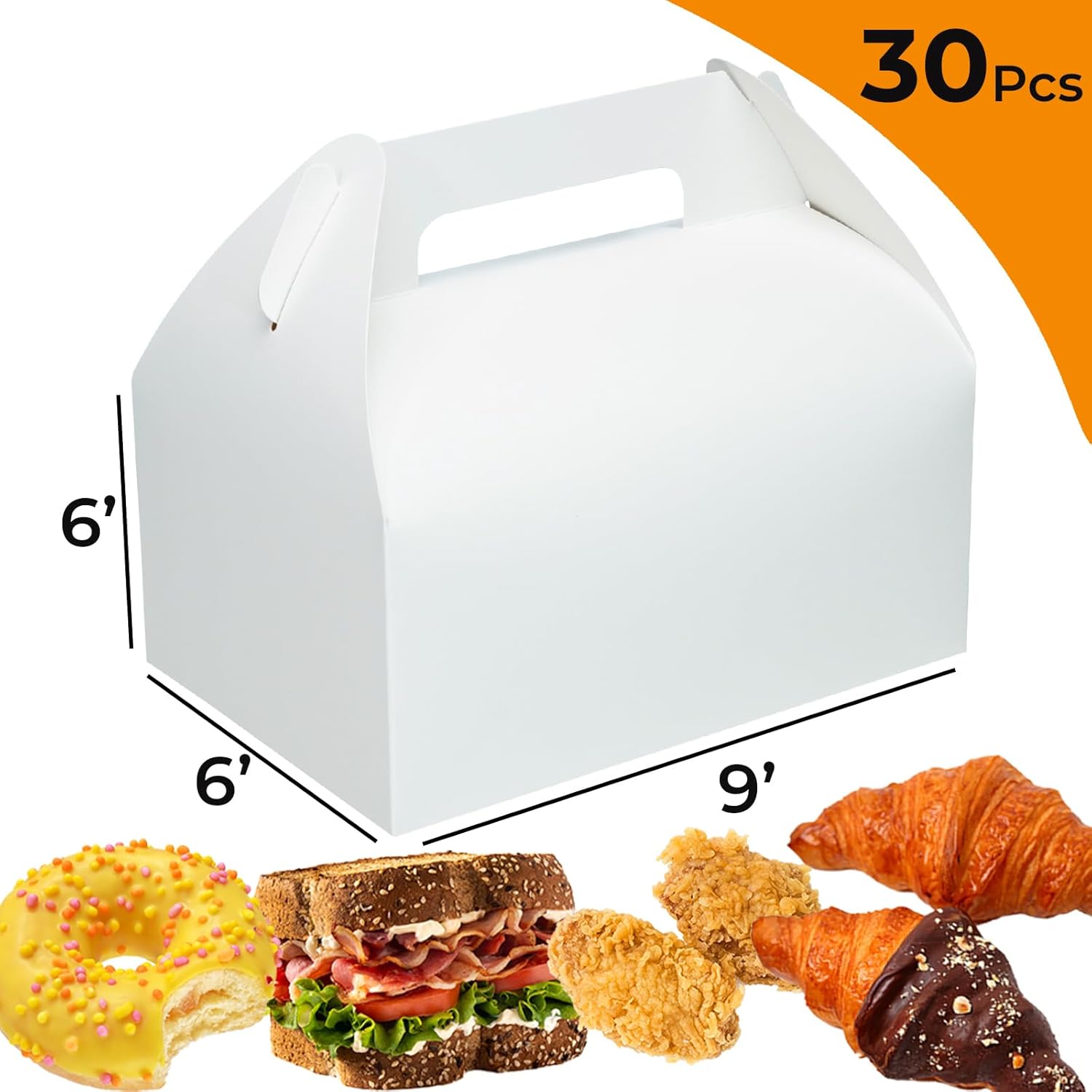 30 Pack Large Gable Gift Boxes for Party Treats