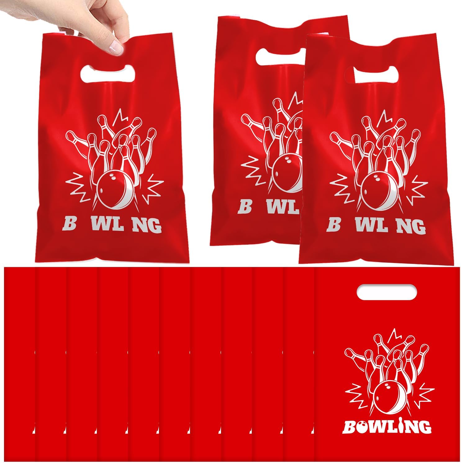 50 PCS Bowling Party Gift Bags for Kids Birthday Baby Shower